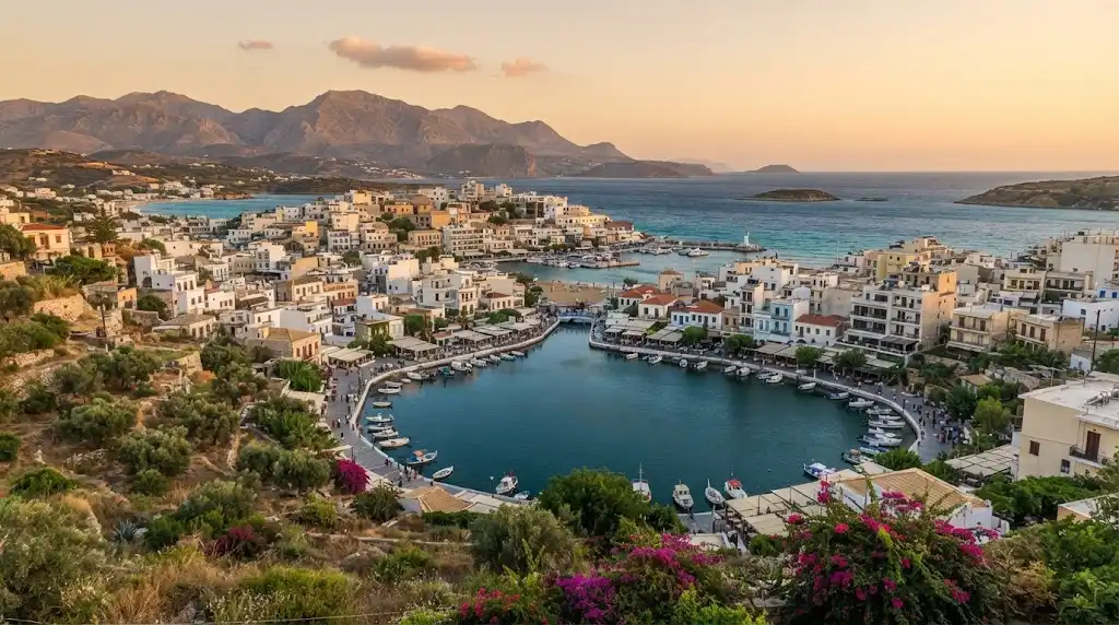 Θέα της περιοχής Άγιος Νικόλαος στην Κρήτη