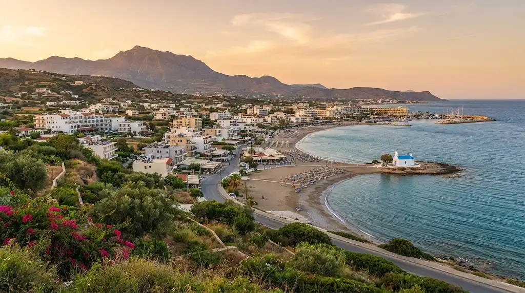 View of Gouves & Gournes, Crete