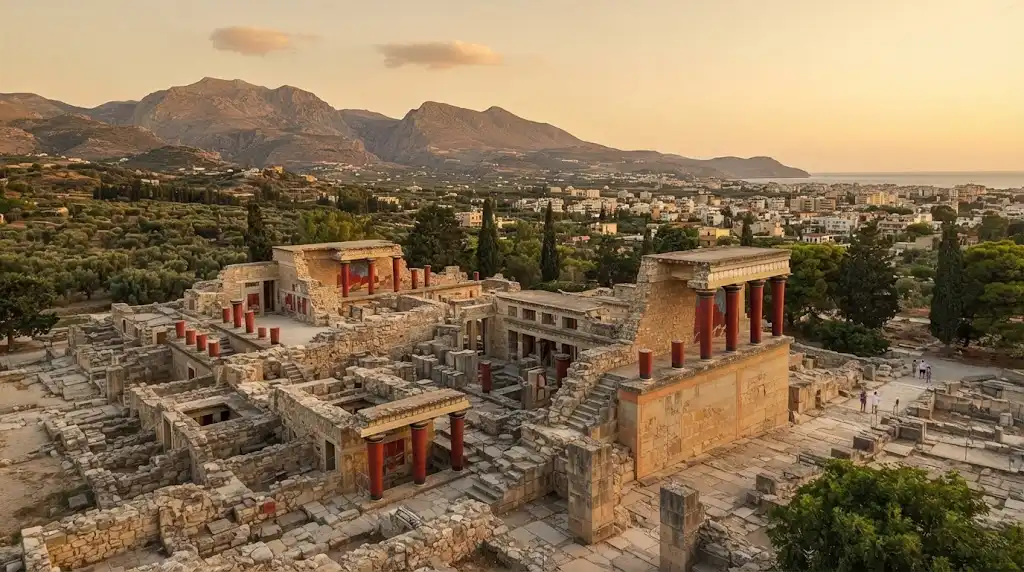 Θέα της περιοχής Κνωσός & Αρχάνες στην Κρήτη