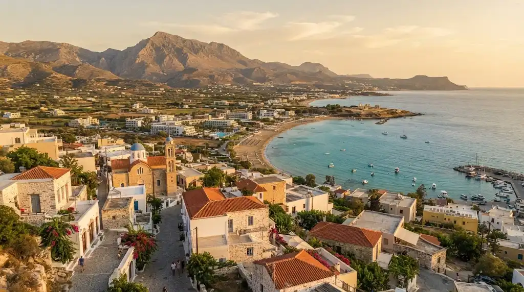 View of Malia, Crete