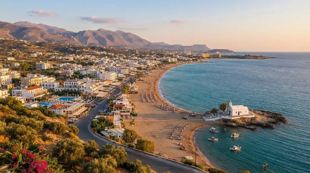 View of Stalis, Crete